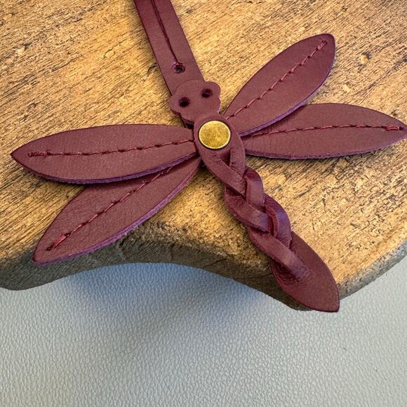 Portland Leather Dragonfly Charm LOLLIPOP FAST SHIP Bag Purse Charm NEW! - Picture 4 of 6